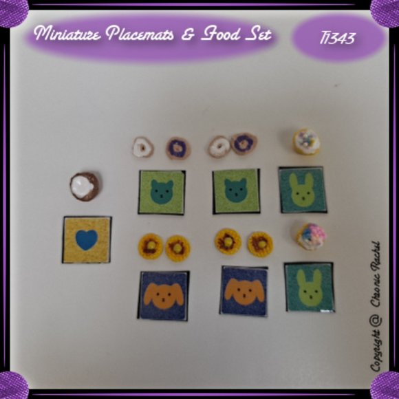 18-Pack Breakfast Placemats/Plates and Foods - Picture 2 of 3